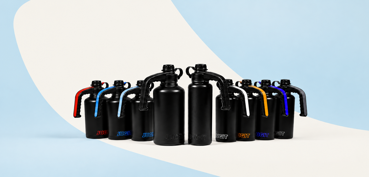 The complete JUG-IT bottle lineup